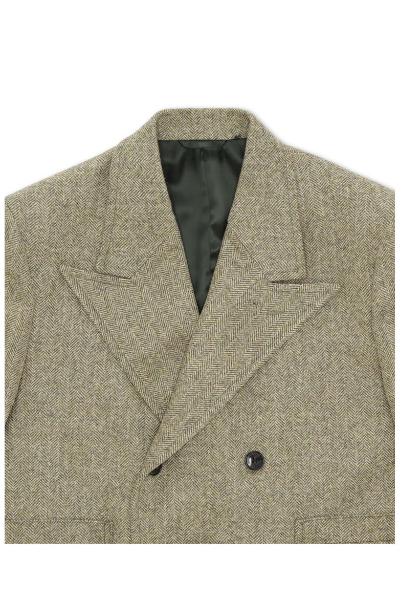 Double Breasted Bogart Coat, Alternate, color, Green