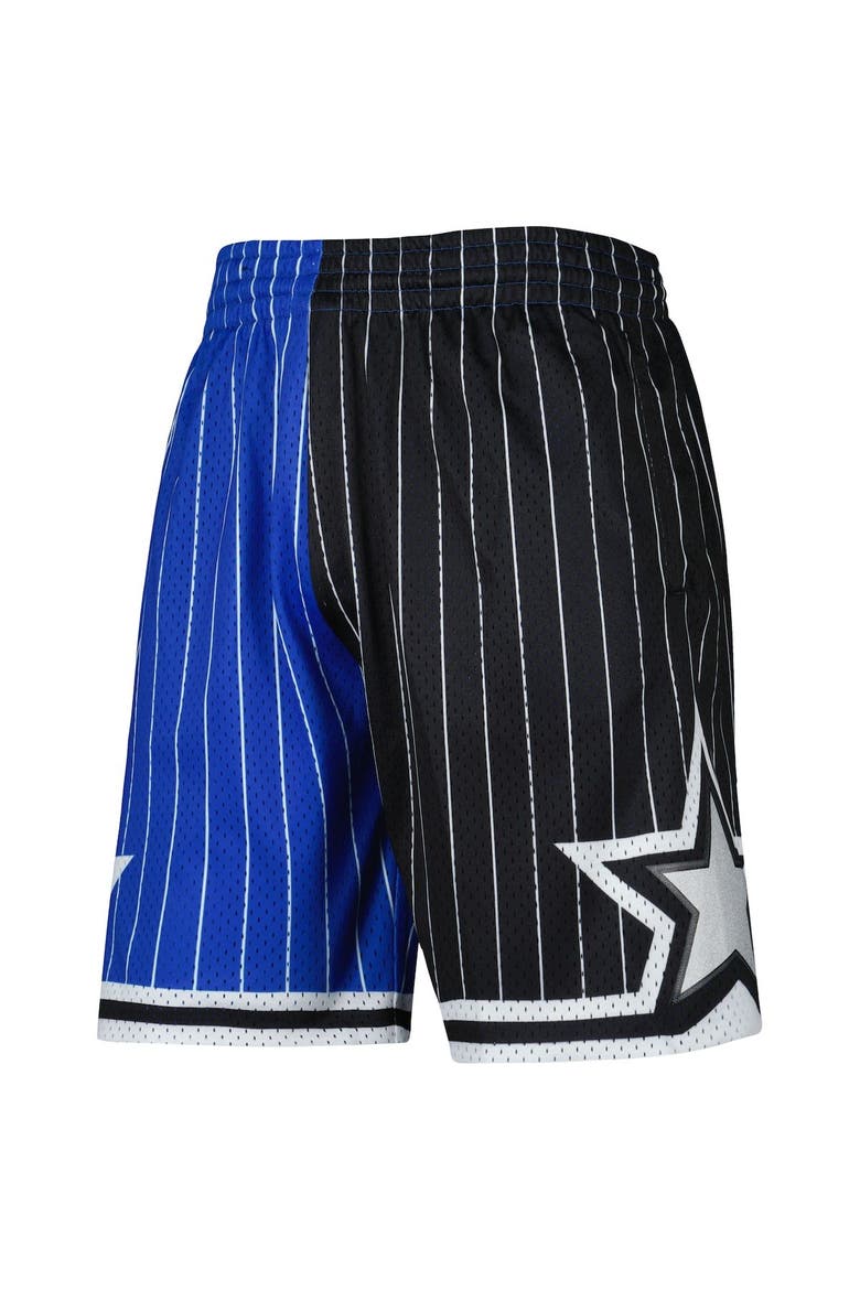 Men's Mitchell & Ness Blue/Black Orlando Magic Hardwood Classics 1994 Split Swingman Shorts, Alternate, color, Blue