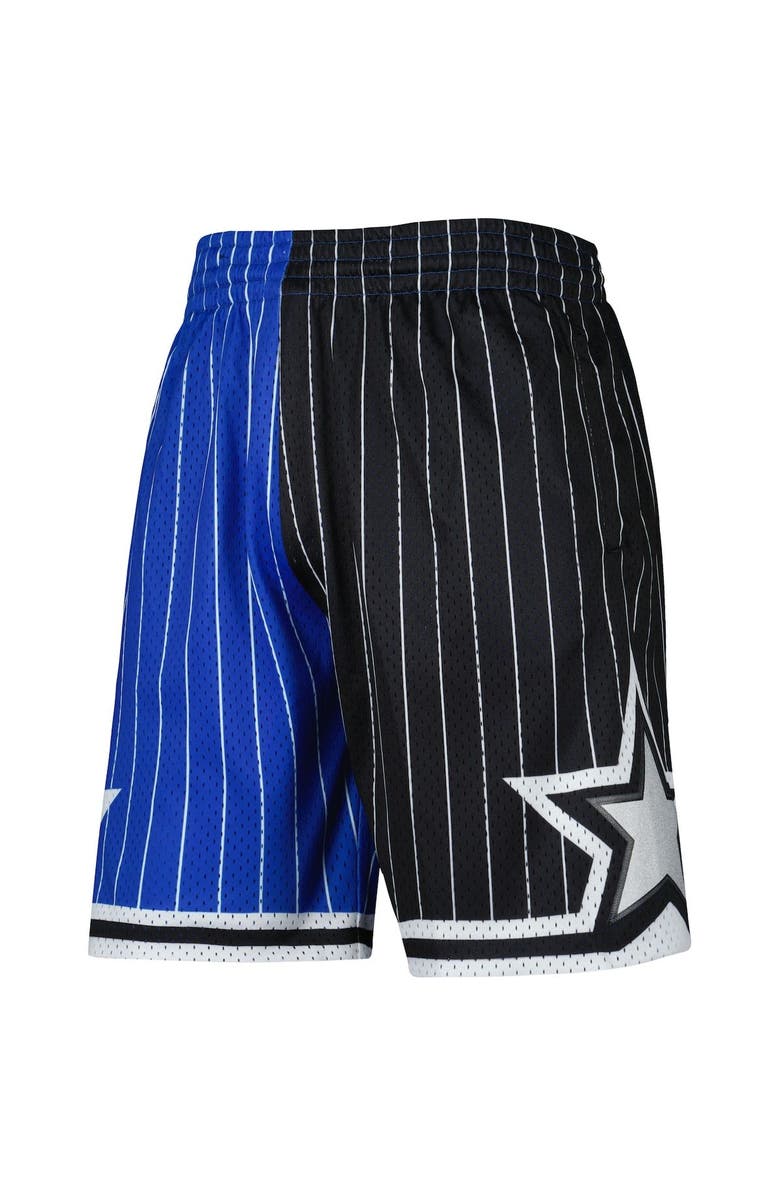 Mitchell & Ness Men's Mitchell & Ness Blue/Black Orlando Magic Hardwood Classics 1994 Split Swingman Shorts, Alternate, color, Blue