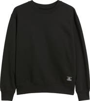 Alpha Industries Logo Patch Cotton Fleece Crewneck Sweatshirt
