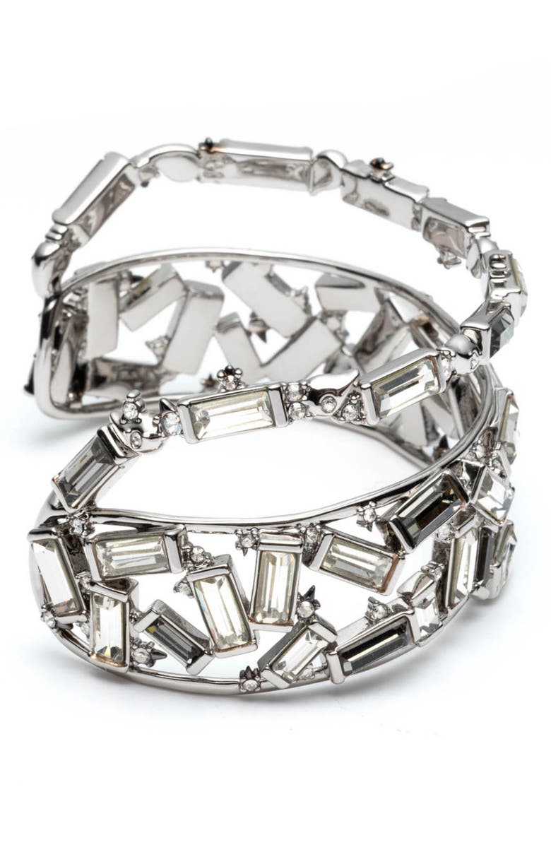 Alexis Bittar Winter Paisley Scattered Crystal Cuff, Alternate, color, 