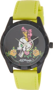 Ed Hardy x Ed Hardy Silicone Strap Watch, 40mm