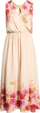 Halogen® Cutout Tie Back Maxi Dress