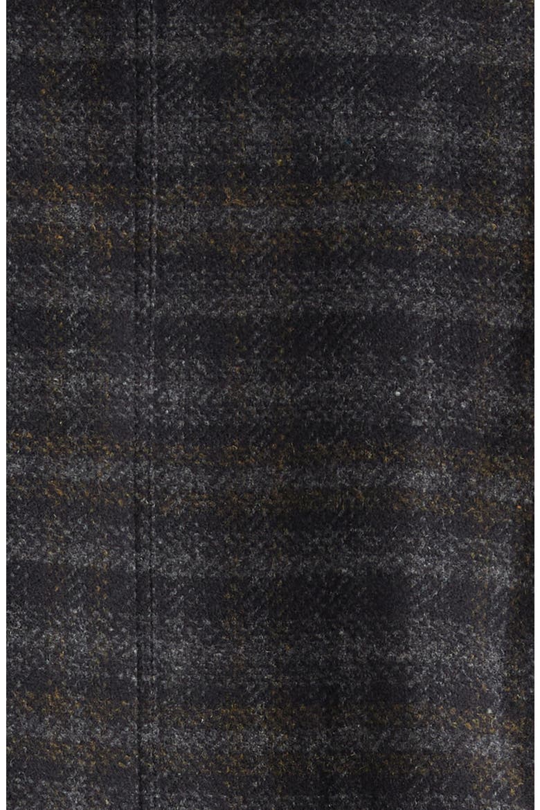 Plaid Wool Blouson Jacket, Alternate, color, CHARCOAL
