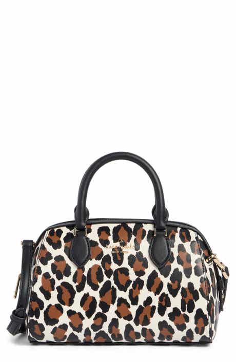 Kate Spade New York madison spotted leopard small duffle crossbody bag