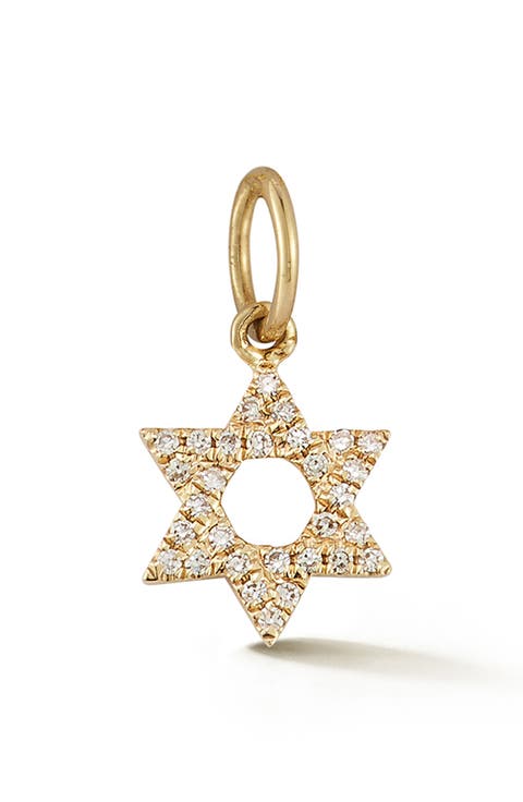 Star of David Diamond Pavé Charm