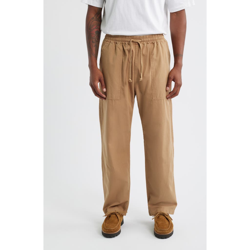 Service Works Organic Cotton Canvas Drawstring Chef Pants In Brown