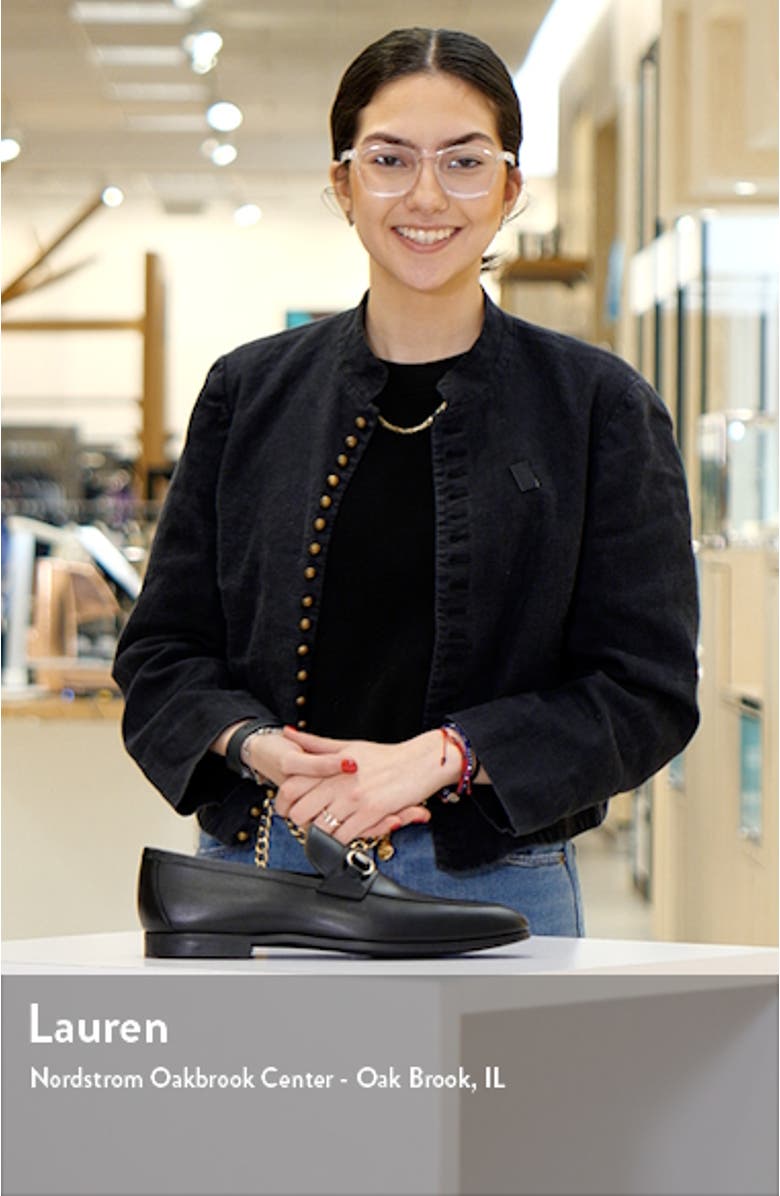 Boden Water Resistant Apron Toe Bit Loafer, sales video thumbnail