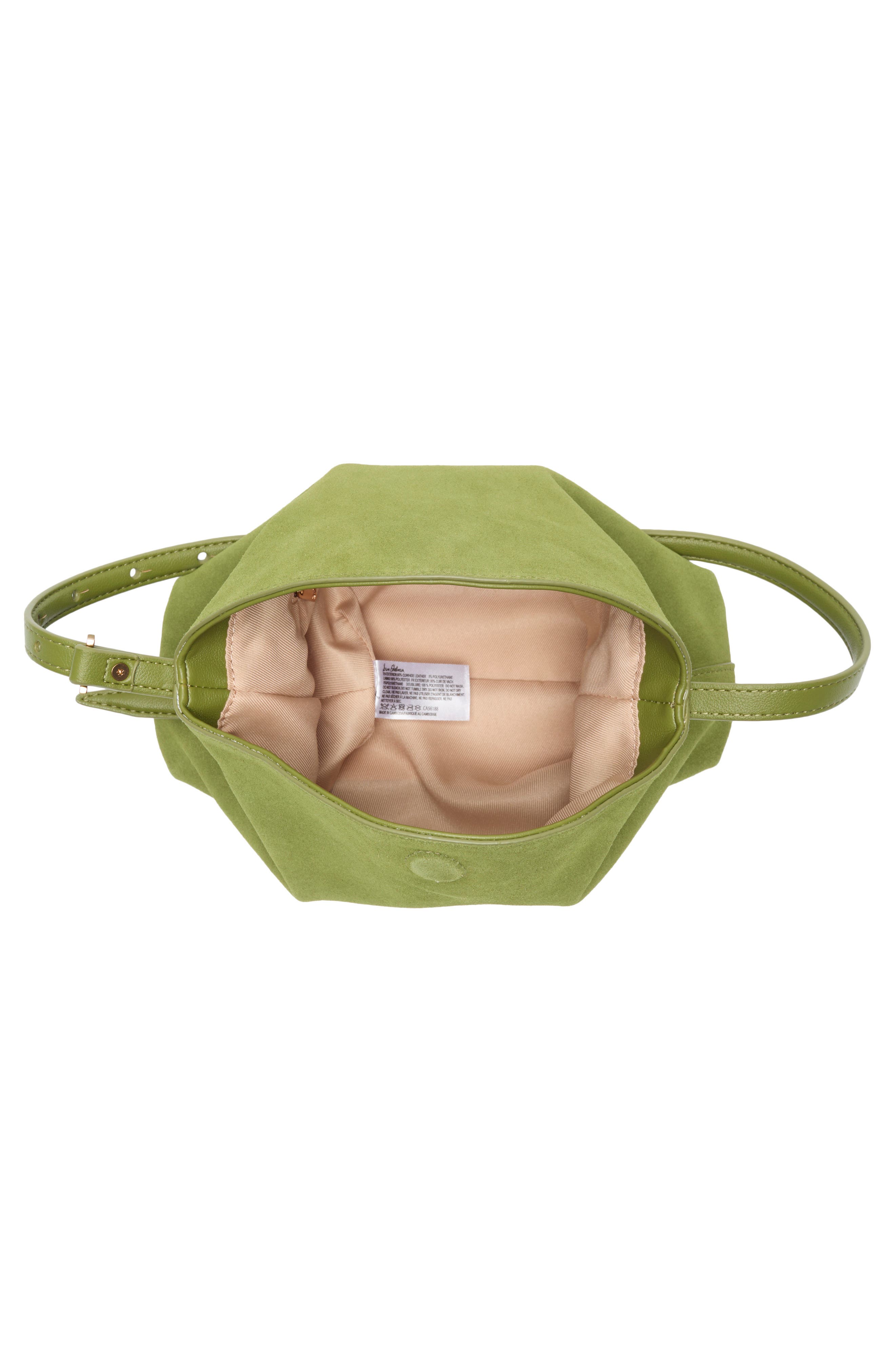 Sam Edelman Harlyn Suede Shoulder Bag, Alternate, color, Light Green