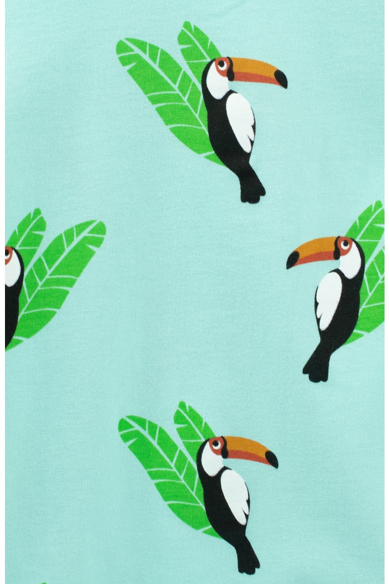 Kids Two-Piece Cotton Printed Matching Family Pajamas, Animal Friends, Alternate, color, Toucan Bird