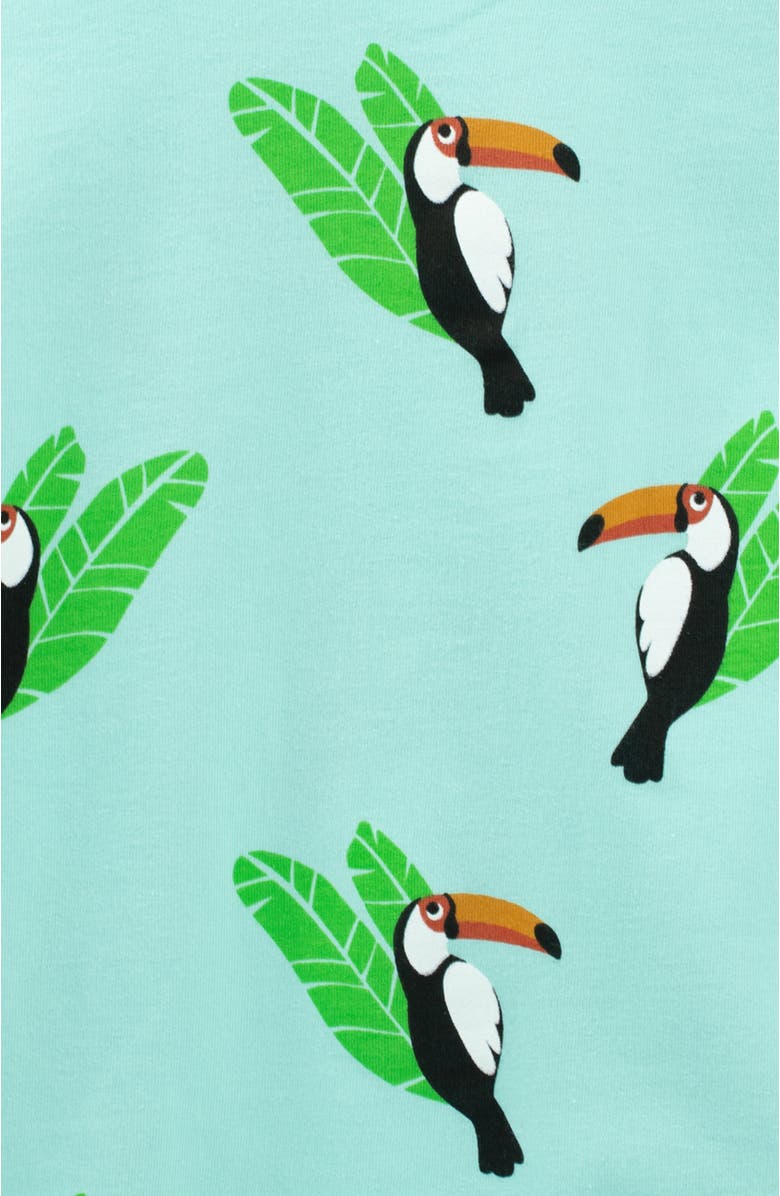 Leveret Kids Two-Piece Cotton Printed Matching Family Pajamas, Animal Friends, Alternate, color, Toucan Bird
