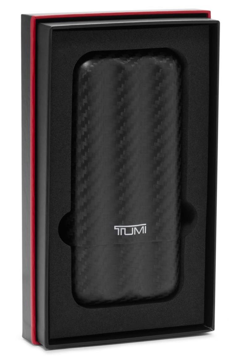 Golf Cigar Case, Alternate, color, CARBON
