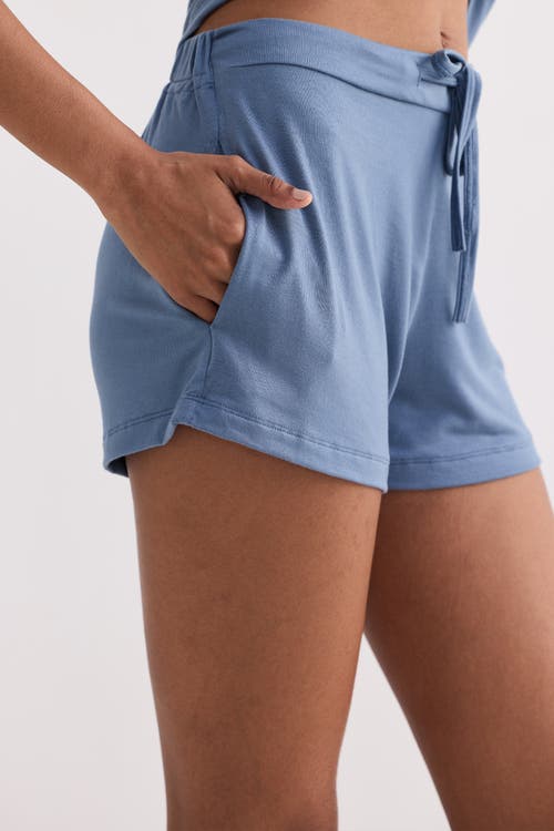 Reistor Regular Fit Essential Knit Shorts In Blue