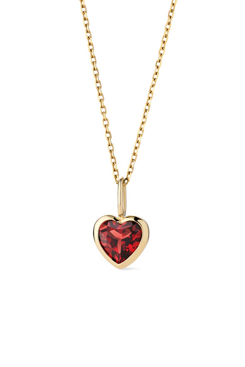 Solid Yellow Gold - Heirloom Heart Necklace, Main, color, Gold