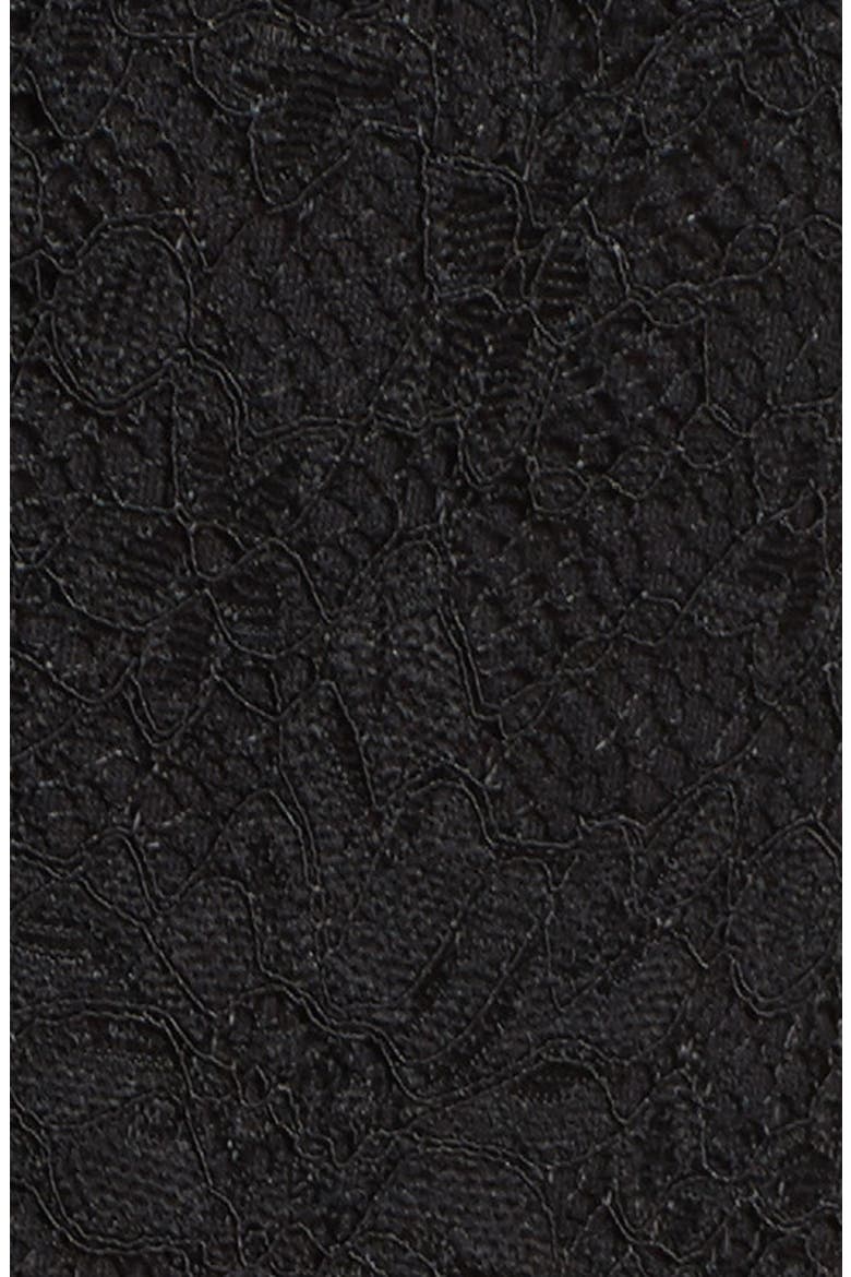 Crepe & Lace Jumpsuit, Alternate, color, BLACK