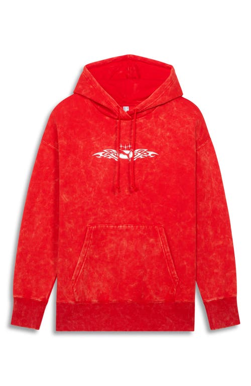 Puma Street X Relaxed Graphic Hoodie In Red