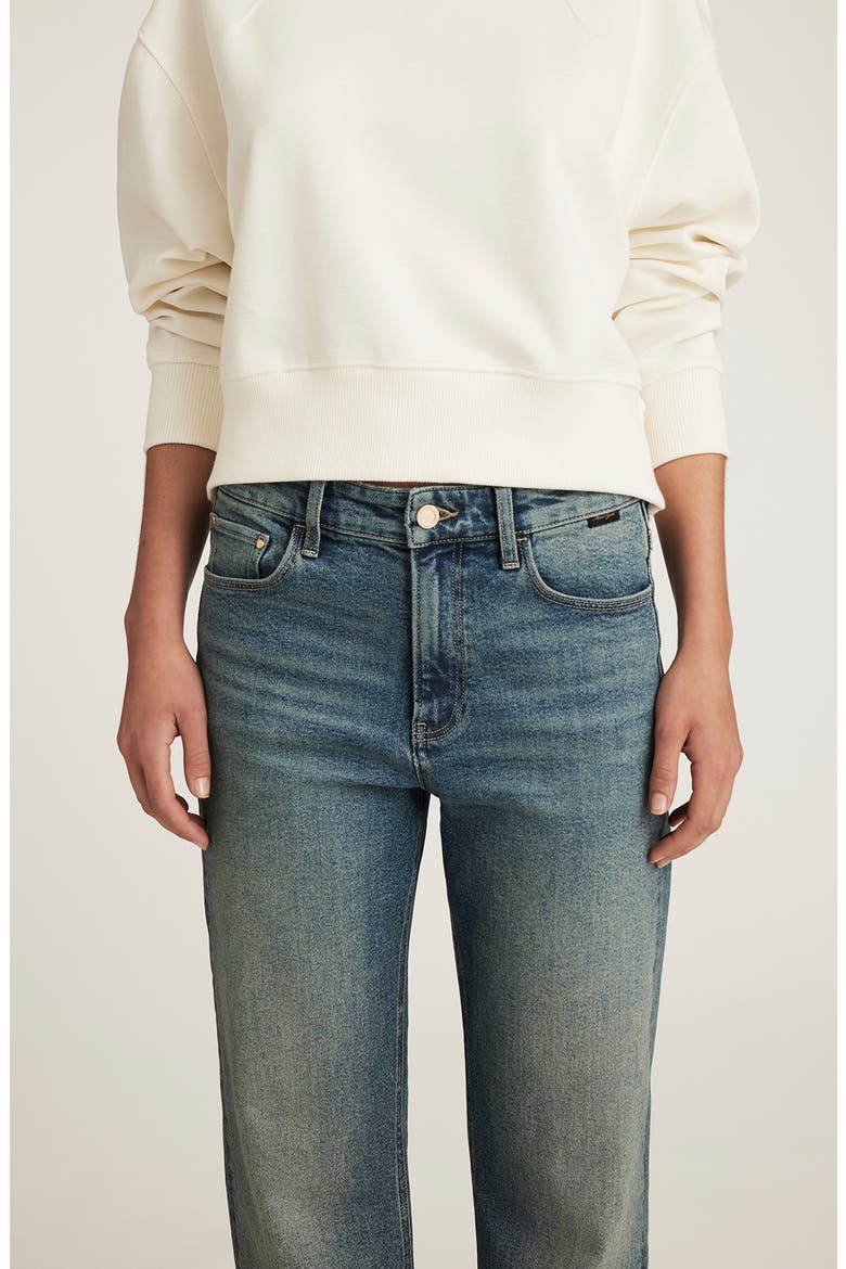 Taylor High Waist Relaxed Straight Leg Jeans, Alternate, color, MID USED GOLD PREMIUM