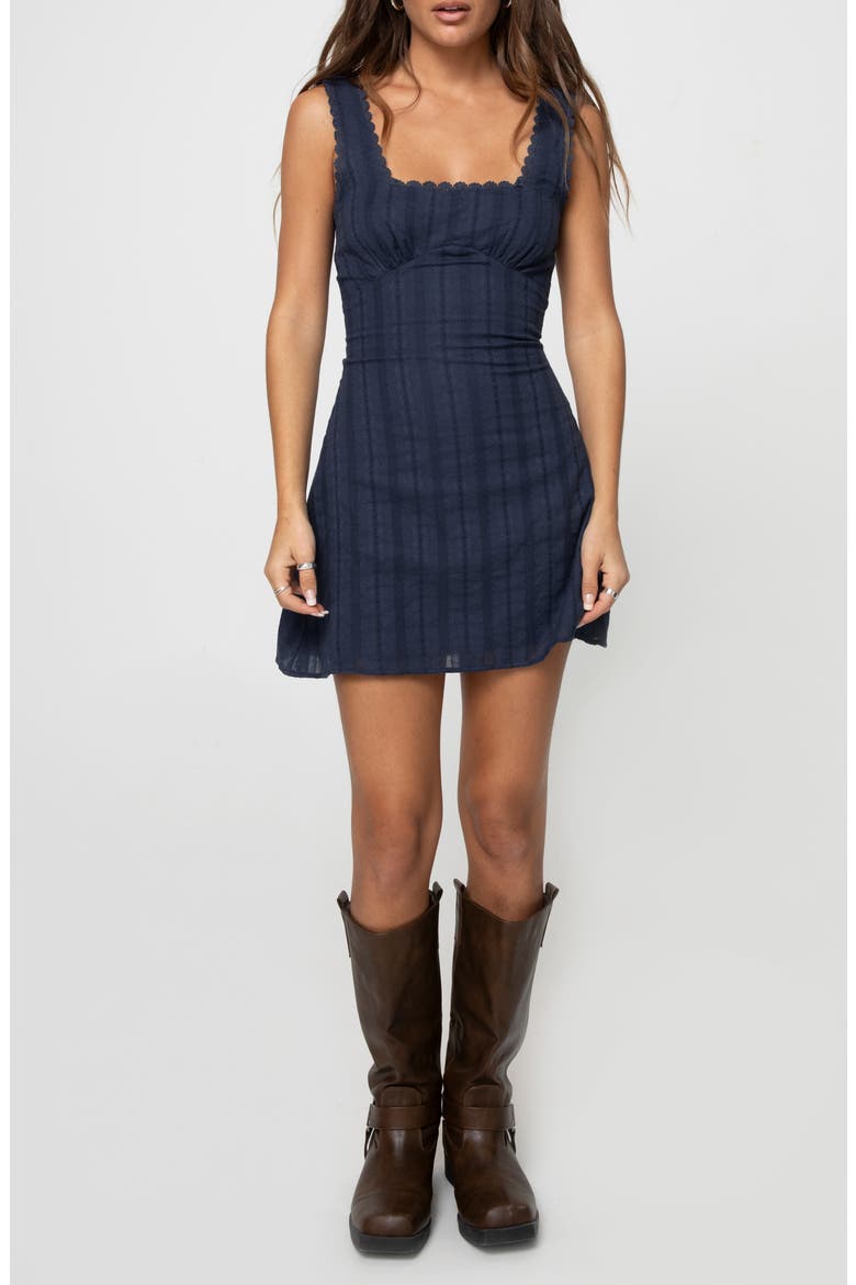 Dasha Fit & Flare Minidress, Main, color, NAVY
