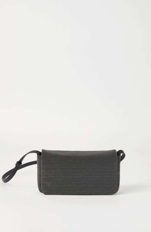 Brunello Cucinelli Flap Precious Bag In Light Grey