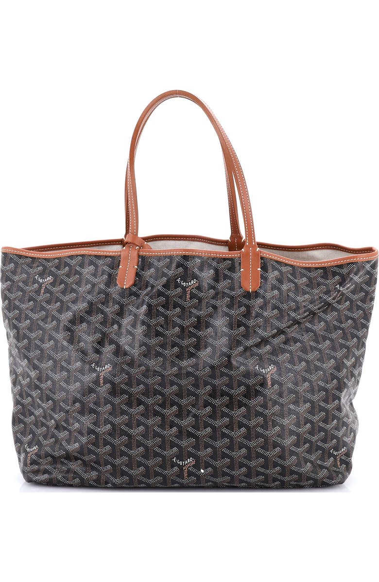 Pre-Owned Goyard Saint Louis Tote Coated Canvas PM, Main, color, Black