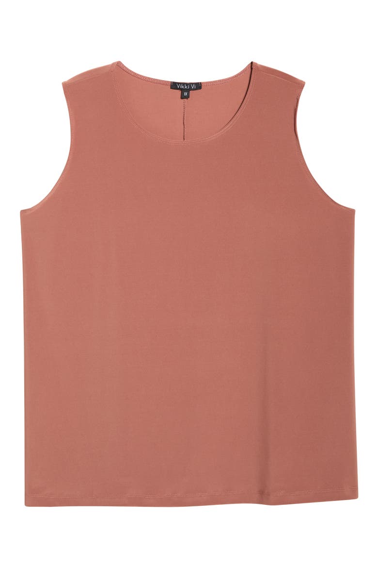 Scoop Neck Tank, Alternate, color, CLAY