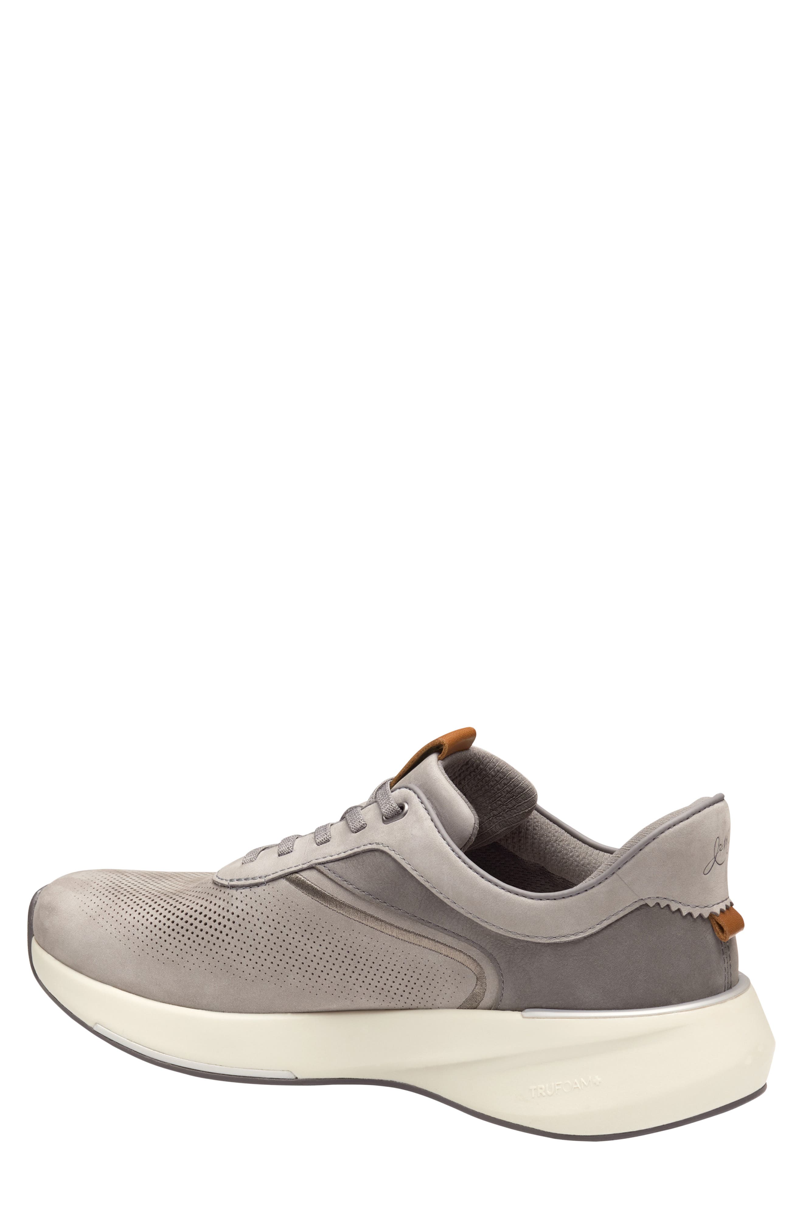 Johnston & Murphy Surge U-Throat Embossed Sneaker, Alternate, color, Gray Nubuck