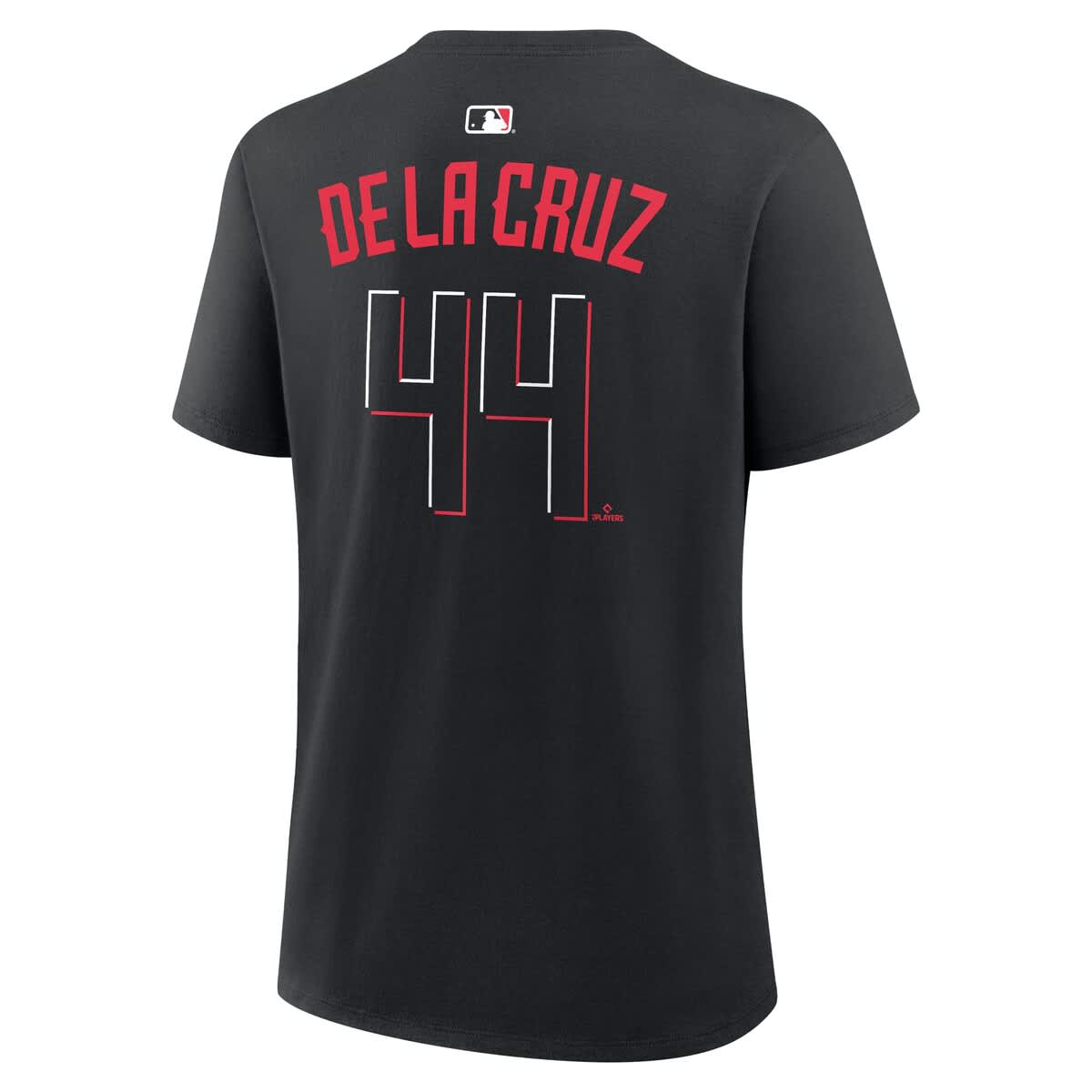 Nike Women's Nike Elly De La Cruz Black Cincinnati Reds Name & Number T ...