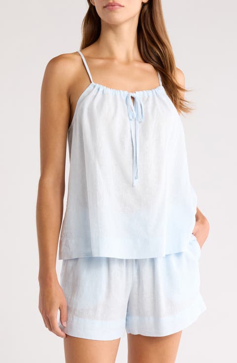 Vacation Linen Blend Short Pajamas