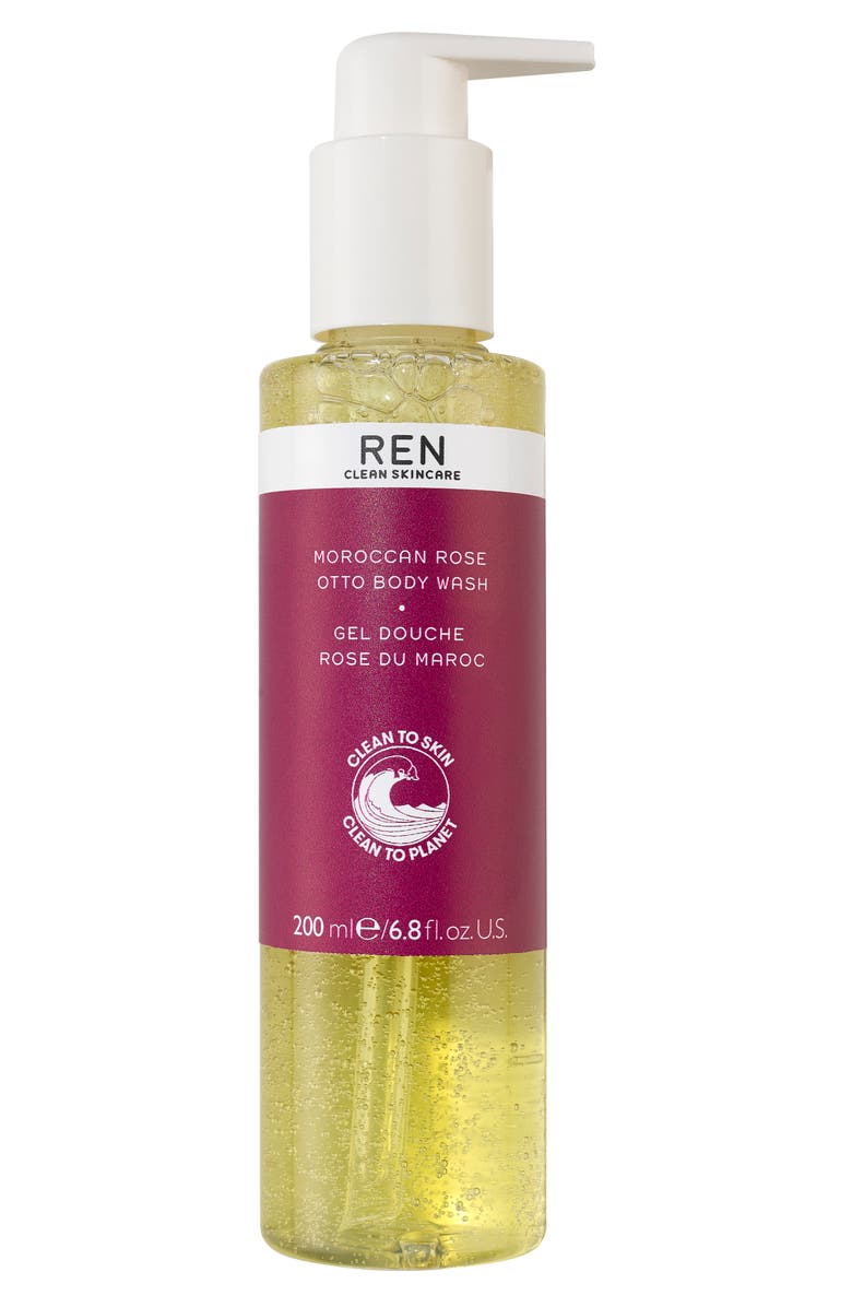 REN Clean Skincare Moroccan Rose Otto Body Wash, Main, color,