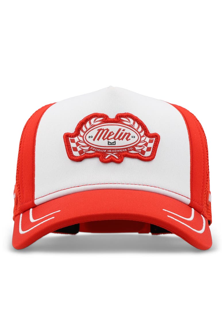 Odysea MPH Pit Crew Hydro Snapback Ball Cap, Alternate, color, RED ALERT