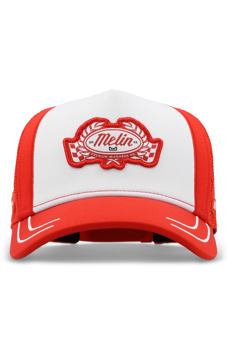 Melin Odysea MPH Pit Crew Hydro Snapback Ball Cap, Alternate, color, Red Alert