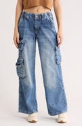 BDG Urban Outfitters Cyber Y2K Denim Cargo Pants