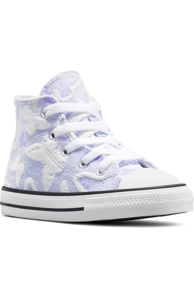 Converse Kids' Chuck Taylor<sup>®</sup> All Star<sup>®</sup> High Top Sneaker, Main, color, Blueberry Ice/ Violet Heat