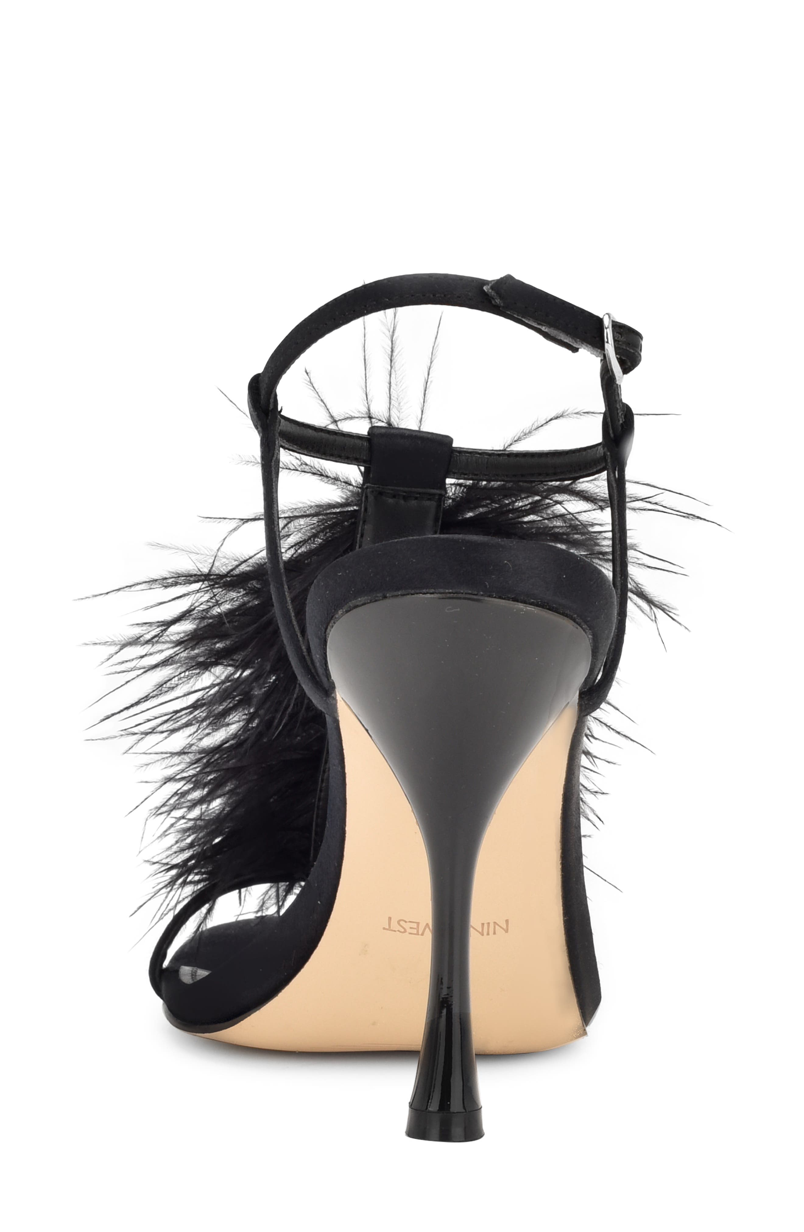 Nine West Million Feather Sandal, Alternate, color, 