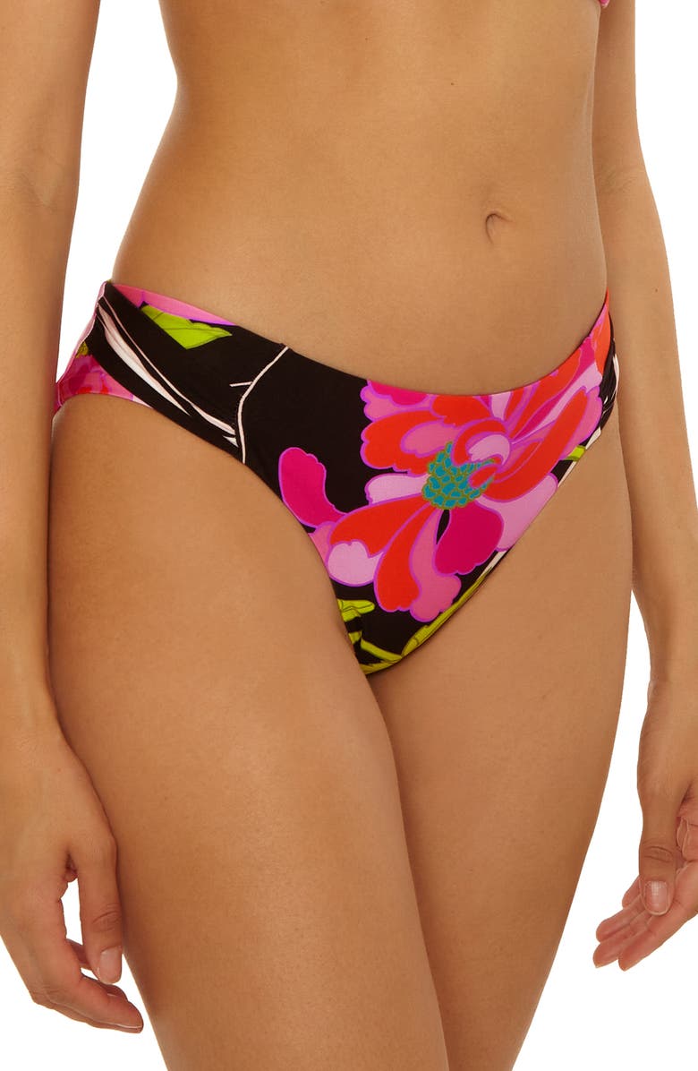 Trina Turk Bougainvillea Hipster Bikini Bottoms, Alternate, color, Multi