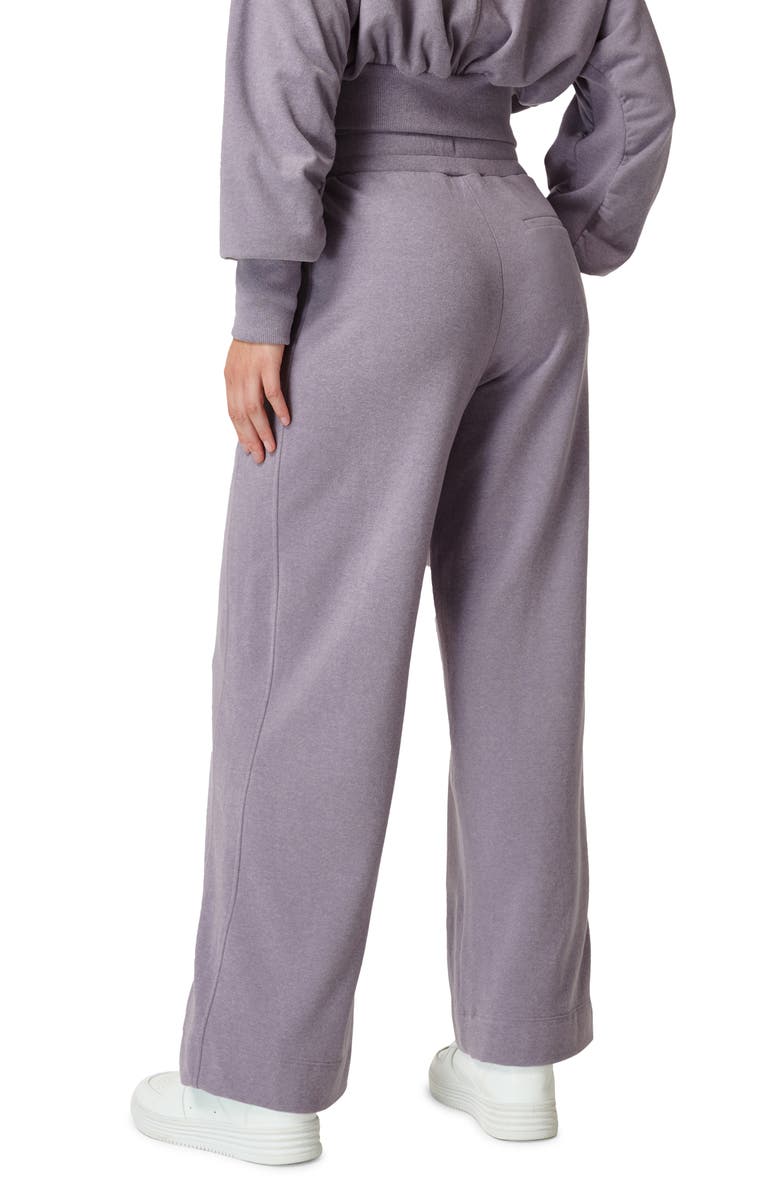 Sweaty Betty Serene Luxe Fleece Pants, Alternate, color, Twilight Purple