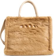 Marni Small Basket Faux Fur Handbag