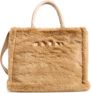 Marni Small Basket Faux Fur Handbag