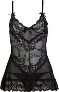 Oh La La Cheri Valentine Soft Cup Babydoll Chemise & G-String Thong