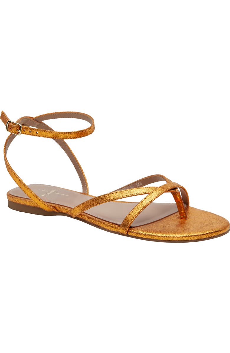 Linea Paolo Luz Ankle Strap Sandal, Main, color, Orange