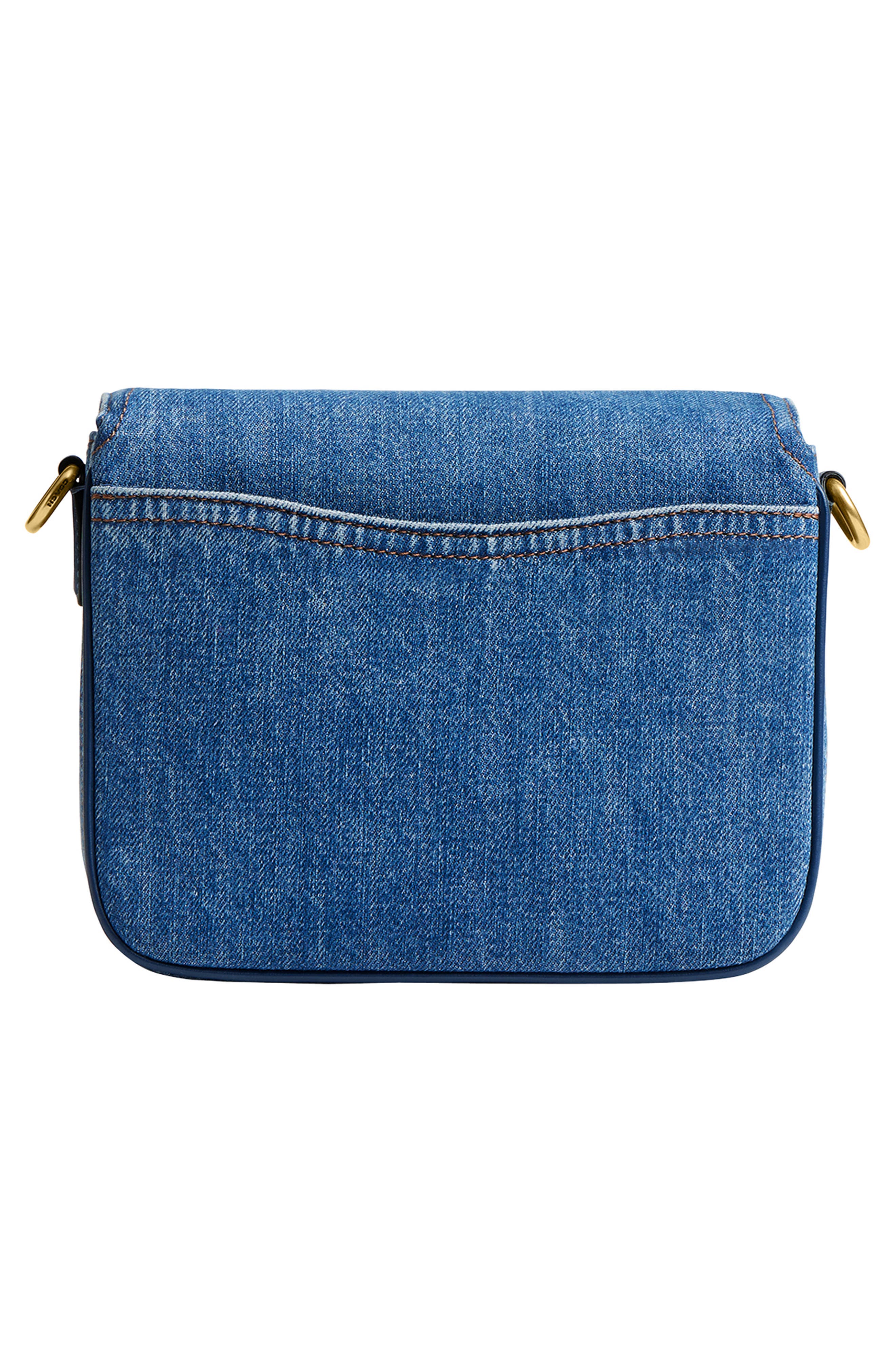 COACH Cassie Denim Top Handle Bag, Alternate, color, 