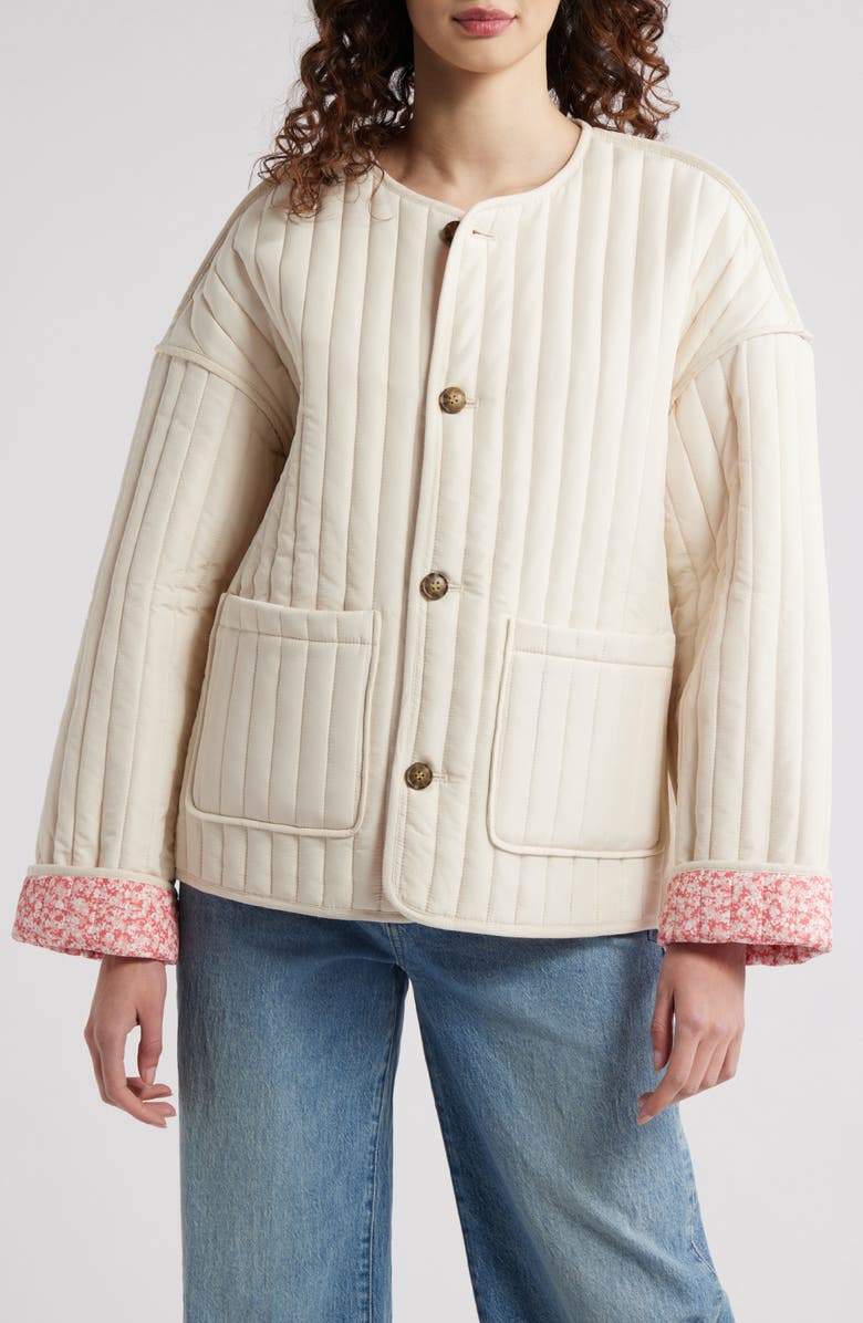 Lucky Brand Reversible Quilted Jacket, Alternate, color,