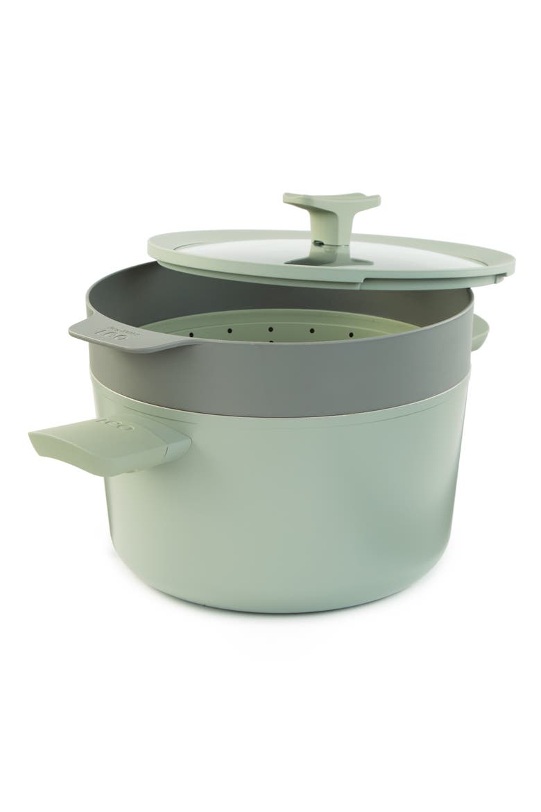 Leo Balance 3-Piece Steamer Set, Main, color, SAGE