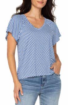 Liverpool Los Angeles Flutter Dolman Sleeve Top