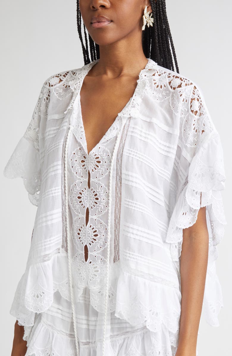 Isabel Marant Beaded Mismatched Earrings, Alternate, color, Ecru