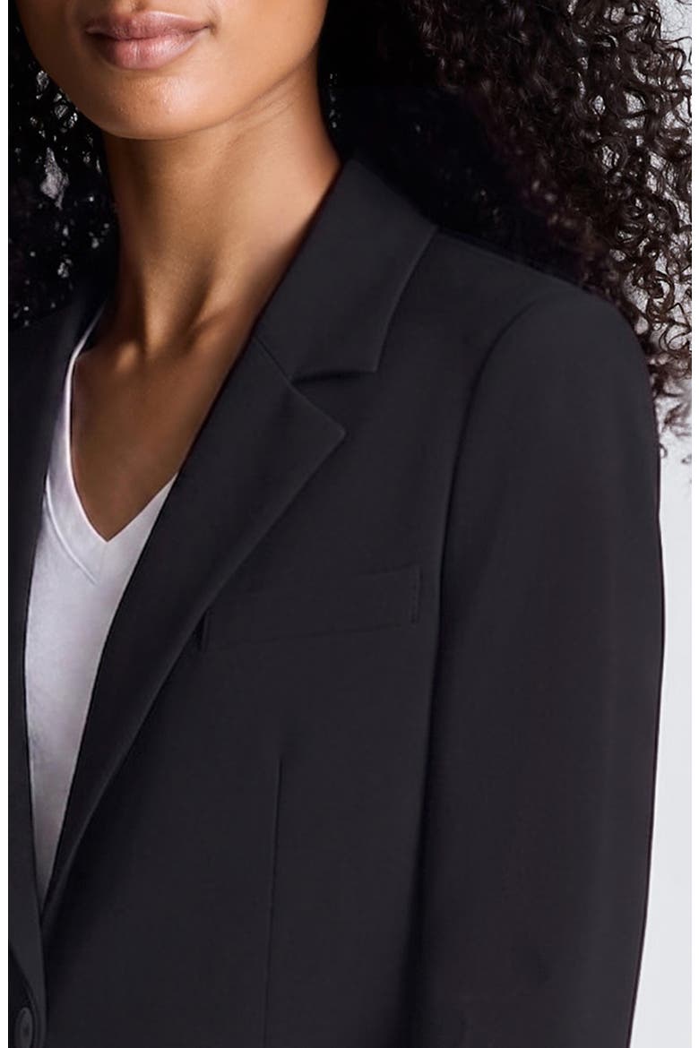 One-Button Blazer, Alternate, color, BLACK