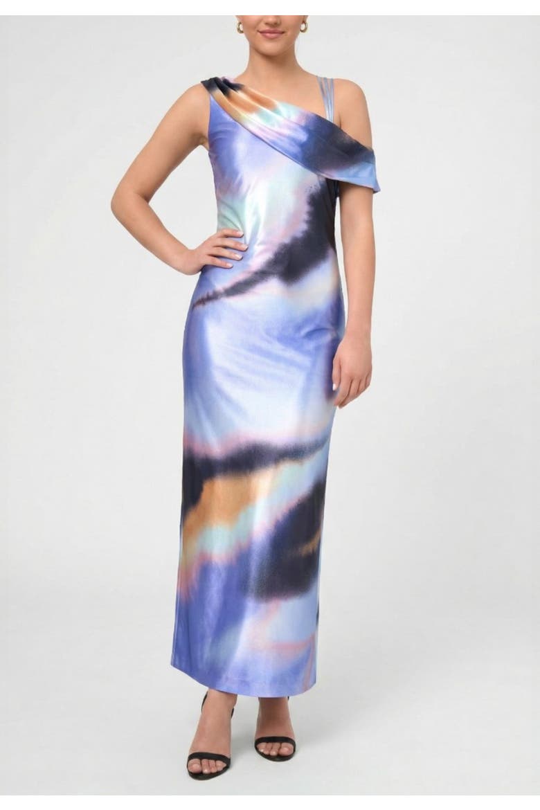 Delphina Draped Neck Maxi Dress, Main, color, Medium Purple