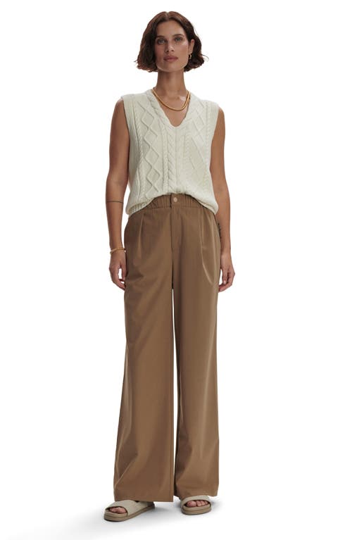 Varley Kayson Wide-leg Pants In Taupe Stone