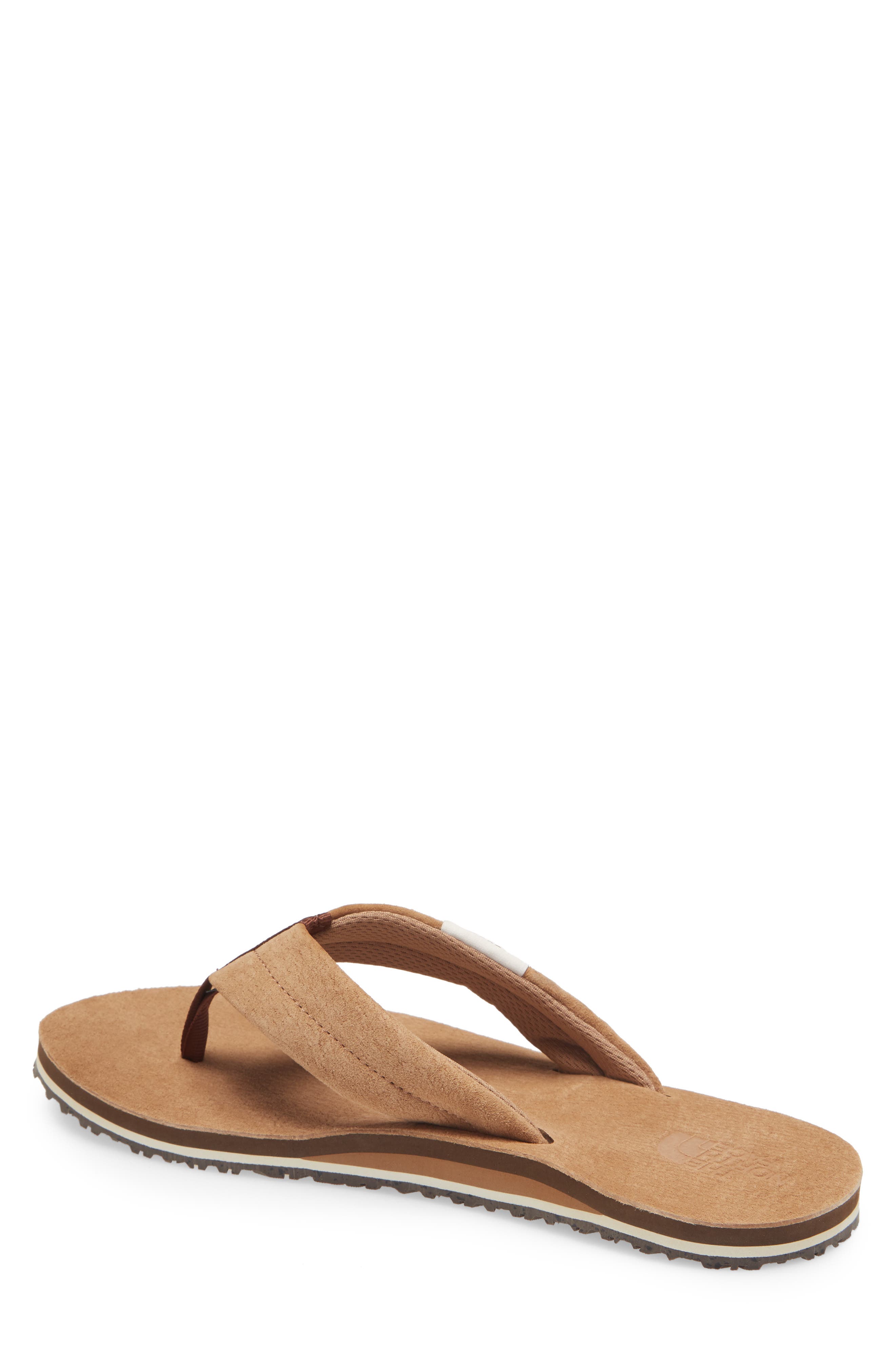 The North Face Base Camp Leather Flip Flop, Alternate, color, 