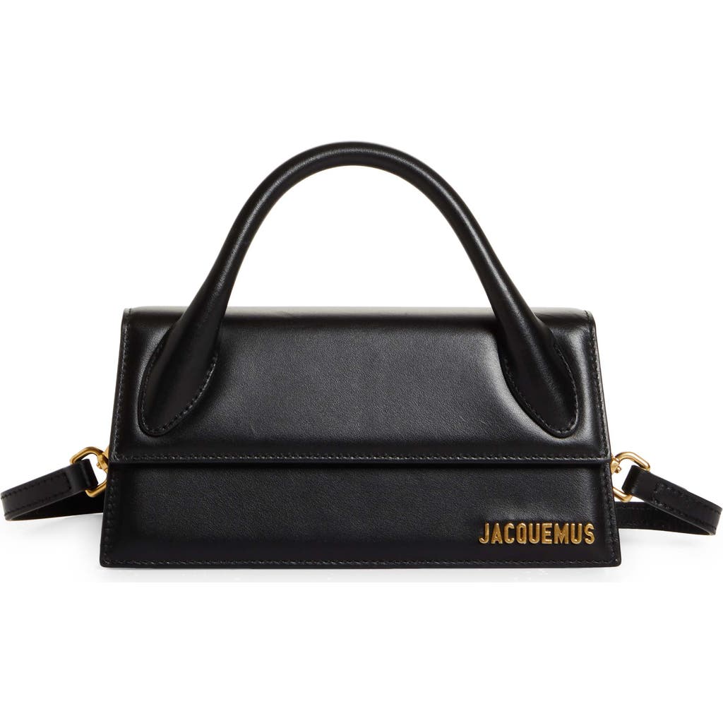 Jacquemus Tasche Le Chiquito Long Aus Schwarzem Leder
